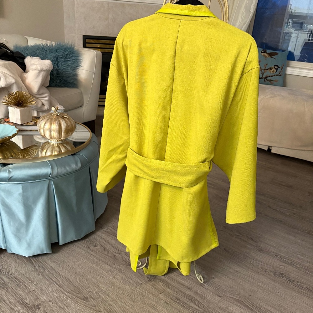 Natori Chartreuse Jacket with Belt